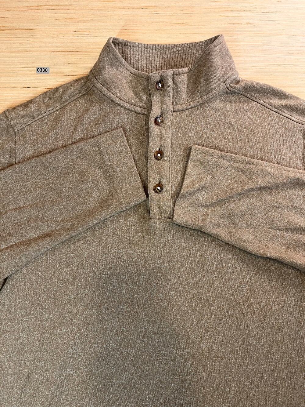 Quarter Snap Pullover by Van Heusen Gray Classic Fit Men’s M